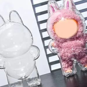 열쇠고리 키홀더 라부부 인형 키링 가방고리인형 투명 케이스 비즈키링 자동차 차 네임택