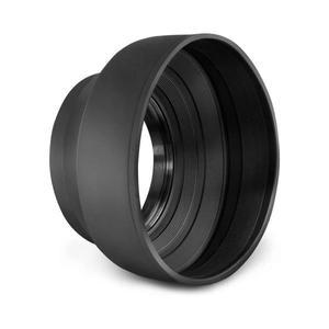 접이식 고무 렌즈 후드 49/52/55/58/62/67/72/77MM Canon Nikon 소니 호환  DSLR 카메라 필터 스레드 포함
