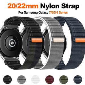 갤럭시 시계 7/6/5/4 용 20mm 22mm 나일론 스트랩 갤럭시 시계 5pro 45mm 용 44mm 40mm 4/6 클래식 47mm 46mm 43mm 스포츠 밴드