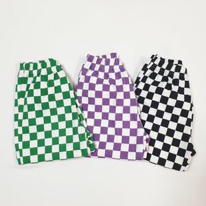 어린이 아동 유아 주니어 여름 면소재 반바지 5부 체크 반바지