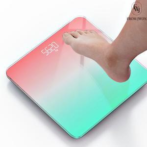 전자 체중계 예쁜 LED usb 충전식 디지털 스마트 다이어트 여성