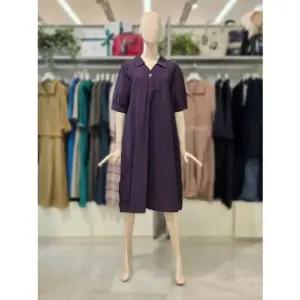 [갤러리아] 크로커다일레이디 오픈카라 V넥 인견 원피스 CLEMOP502