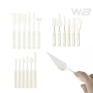와볼샵 페인팅 나이프 6개입 미술 팔레트용 백드롭 화방 칼 유화나이프 물감덜어낼때 다채로운질감