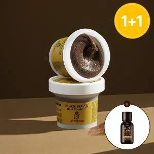 [스킨푸드] [1+1] 블랙슈가 마스크 워시오프 120g + (증정)블랙슈가 첫 세럼 더 에센셜 14ml 1개