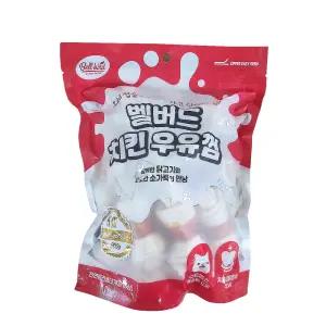 벨버드 푸드 치킨 우유껌 5인치 900g 강아지 딩고껌 간식