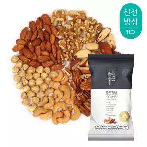 [산과들에] 하루견과 순수가온 100봉 낱봉 / 추석 명절 실속 견과 견과류 간식 선물
