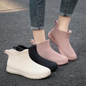 230-250 S02 여성 숏 레인부츠 캐주얼 운동화 St 패션부츠 여성 장화 신발 숏 발목장화 레인슈즈 워터슈즈