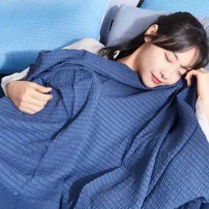 시원한 여름 홑이불 화이트 시어서커 침구 Q 타입 홑겹 이불