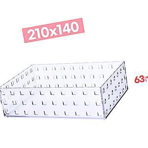 다용도 플라스틱 반투명 사각 210x140 (63mm) 소품보관 ACW8962B1
