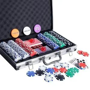 500pcs 카지노칩 세트 카드 포커칩 게임칩 홀덤 B967