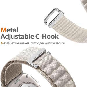 삼성 갤럭시 워치 8 44mm 40mm 8 클래식 46mm 울트라 2025 47mm 호환 알파인 나일론 루프 스트랩 (편안한