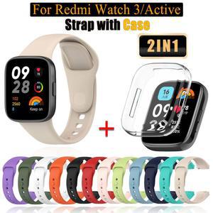 Redmi Watch 3용 실리콘 스트랩/Xiaomi Redmi Watch 3 Active/Lite용 액티브 시계 밴드 스트랩