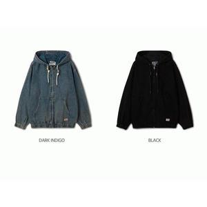 [후아유]WHOAU 공용 데님 후드집업 Denim Hoodie Zipup WHJKF2293USG