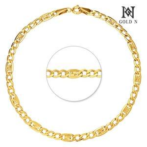[골드앤] 14K 스타커브체인 팔찌 2타입 (17.5cm) YG
