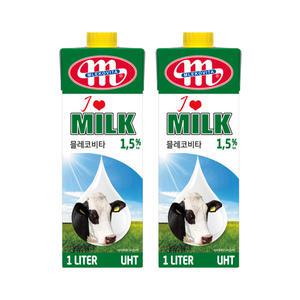 아이러브밀크 1.5% 저지방 멸균우유 1L 2개세트