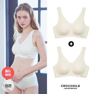 [크로커다일] 라이크라 인견쉘론 몰드부착 V넥 감탄브라 2종 CDWBR5N29_2