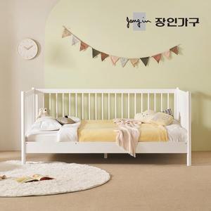 [장인가구]뉴피터 SE0등급 키즈 데이베드 오픈형 원목 침대 SS+본넬 유로탑매트