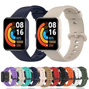 Redmi Watch 2 Lite 용 실리콘 스트랩 Xiaomi Mi Poco 필름 스마트 시계 액세서리 교체 손목 밴드 팔찌