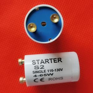 AC110V-130V 용 S2 스타터 4-65W 형광 튜브 퓨즈 방폭 인덕터 브래킷 CE ROHS 10 개/몫