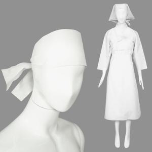 전통한복 공연 소품 남성 머리띠 여성 두건 행주치마