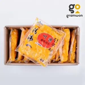 슬라이스 단무지 1kgX10팩 이엔 업소용 식당용 대용량