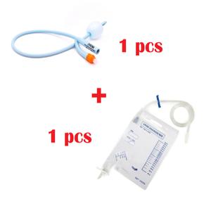 [폴리+유린백 Set] 유로케어 폴리카테터 2pcs/ 협성 2000ml 소변백 1개