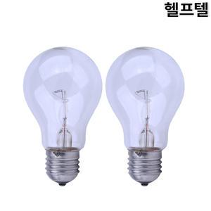 백열전구 신광표 220V60W 투명 2개 SU11006-1003