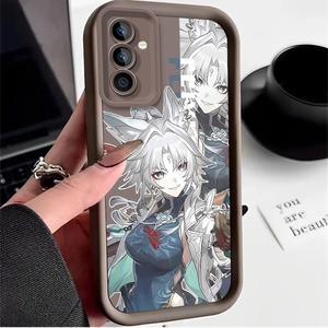 Honkai 스타 레일 케이스 갤럭시 S25 울트라 플러스 S24 S23 S22 S21 S20 FE A73 A72 A71 A56 A55 A54 5G A52 A52S A51 4G 커버