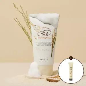 [스킨푸드] 라이스 데일리 브라이트닝 클렌징 폼 150ml 1개 + (증정)캐롯 카로틴 릴리프 크림 15ml 1개