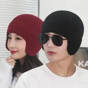 [옷자락]남녀공용 귀달이 FW 스웨터 보온 비니 모자