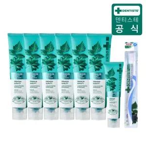 싱글 뉴브리즈민트 치약 풀패키지(180g 6개+60g 1개+칫솔1개) 388090