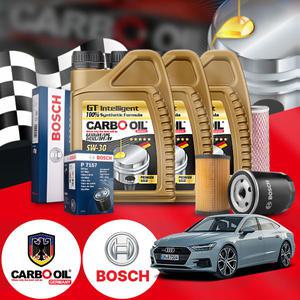 아우디 A7 3.0 TFSI (CTU) 가솔린 카보 골드 5W30 C2 C3 엔진오일필터세트 7L iter