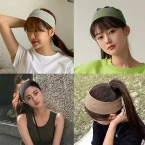 남자 여자 스포츠 데일리 패션 골지 헤어밴드 반다나