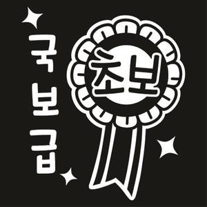 [뭉키데코]자동차스티커_국보급초보1