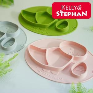 [ 켈리앤스테판]켈리앤스테판 실리콘 공룡 흡착 유아식판