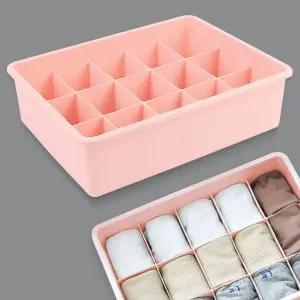 15칸 칸막이수납함 서랍 정리함 속옷 양말 보관함/정리/멀티/책상/상자/박스/수납/다용도/데스크/틈새/서류