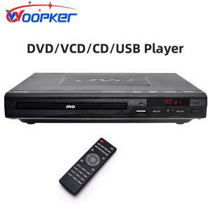 Woopker DVD 225 멀티 지역 디지털 TV 디스크 플레이어 지지대 CD MP3 MP4 VCD USB 홈 시어터 시스템