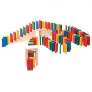우토 200pcs 도미노 게임 어린이 쌓기 도미노블럭