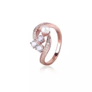 [루브르파리] 애보트 크리스탈 진주 반지(4mm) RA0504