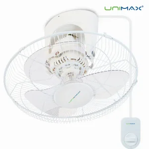 유니맥스 16인치(40CM) 대형 천장형 선풍기 3단 풍속조절 360도 회전 천장선풍기 천장