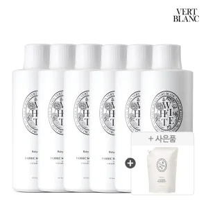 [3+3+세제증정]베르블랑 아기 섬유유연제 본품/리필 1L 6개+세제 튤립가든향 증정