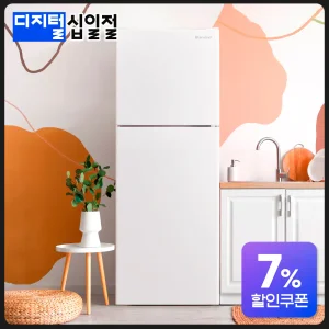 캐리어 클라윈드 냉장고 138L 소형 KRDT138WEM2 화이트