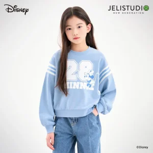 [디즈니]미니 마우스 숄더배색티핑맨투맨티셔츠