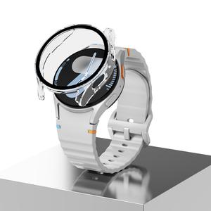 아이엠듀 갤럭시워치7 케이스 44mm 강화유리 풀커버 하이브리드 투명 케이스