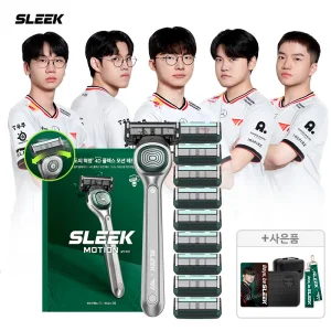 (15%즉할) SLEEK 슬릭 T1 콜라보 모션 면도기세트+증정(레디백+T1키링+포토카드)