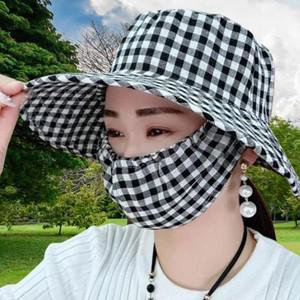 자외선 차단 마스크 모자 일체형 넥밴드 선캡 신상 티류으스