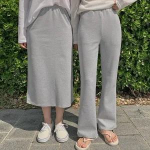 핫핑 무이_H라인 스판 밴딩 롱스커트