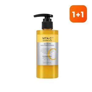 [1+1][미샤] 비타씨플러스 올인원 팩 폼 클렌저 200ml
