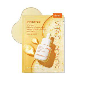 이니스프리 비타씨 그린티 엔자임 브라이트닝 세럼 겔 마스크 25mL [톤업 잡티]