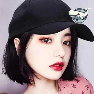 모자형 단발 짧은 가발 자연스러운 헤어스타일-WFH7154